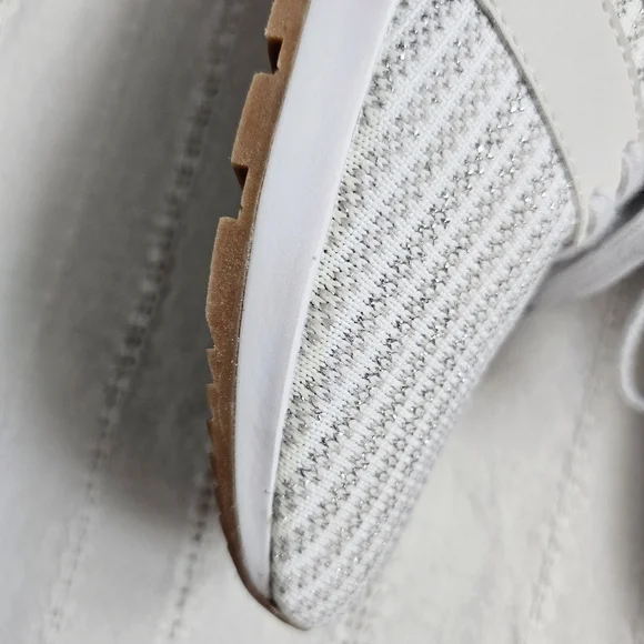 Gap Gapfit Knit Athletic Shoe Sneaker White Stretch Athleisure Lounge Work 7 New - Picture 16 of 16